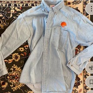 Cleveland Browns Denim Button-Up Shirt